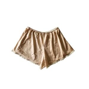 Vintage Nylon Granny Panties Lace Trim Silky Knickers USA Union Made Size Medium